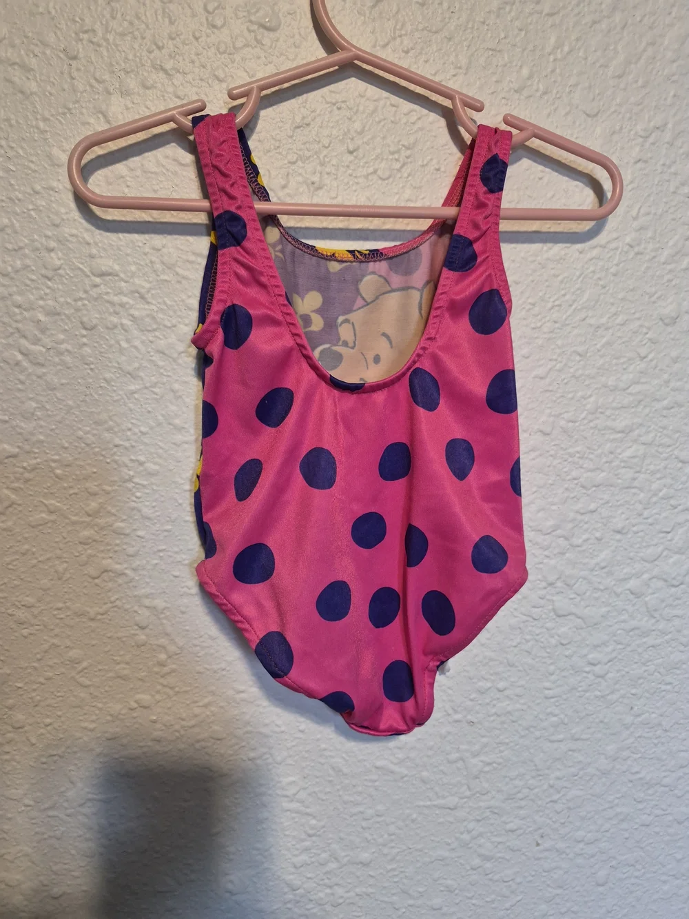 Vintage Winnie the Pooh One-Piece Swimsuit | Pink & Purple | Size 18M